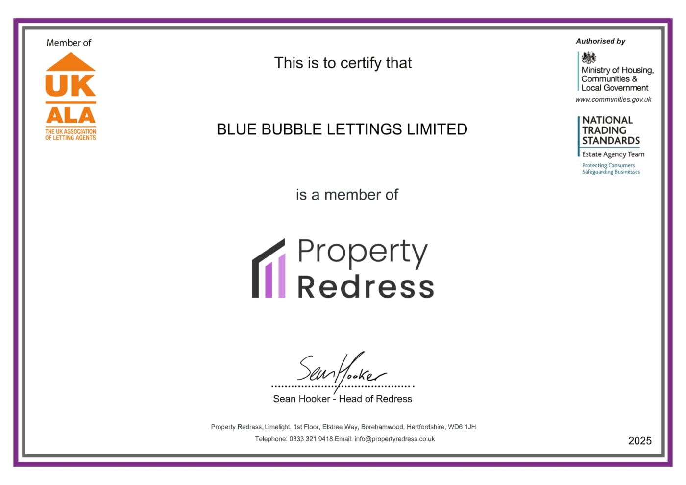 The Property Redress Scheme